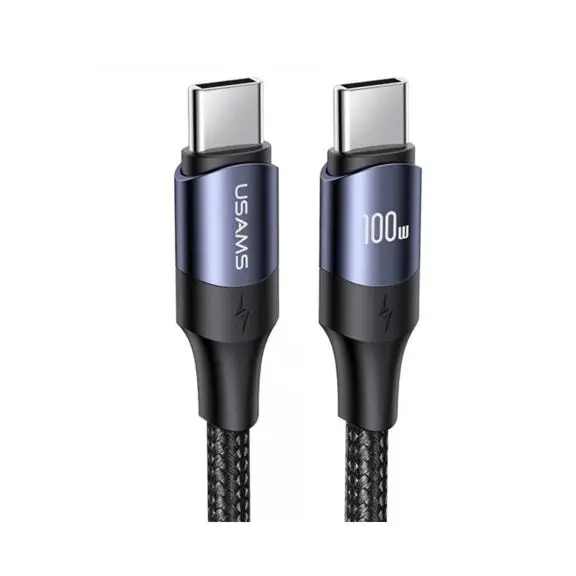 کابل شارژ USB-C to USB-C یوسمز مدل US-SJ526 با طول 3 متر توان 100 وات