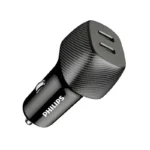 شارژر فندکی فیلیپس مدل DLP5522C Dual Port USB-C Car Charger توان 60 وات