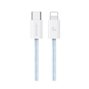 کابل شارژ USB-C to Lightning یوسمز مدل US-SJ657 با طول 1.2 متر توان 30 وات