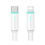 کابل شارژ USB-C to Lightning یوسمز مدل US-SJ735 با طول 1 متر توان 30 وات
