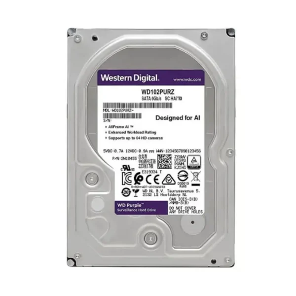 هارد اچ دی دی اینترنال وسترن مدل WD Purple با ظرفیت 12 ترابایت