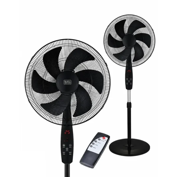 پنکه ایستاده ریموت‌دار بلک کوکر مدل BC-01CF